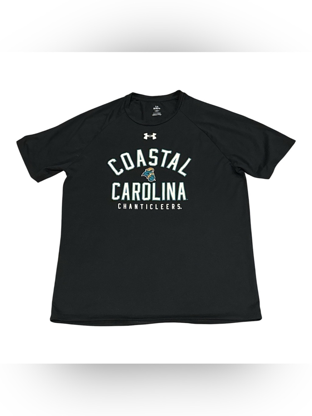 Under Armour Coastal Carolina Chanticleers NCAA Football Black T Shirt Mens M